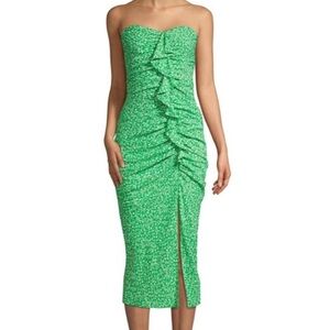 Revolve Dress Womens 10 Likely Jordana Floral Ali Strapless Whimsical Feminine